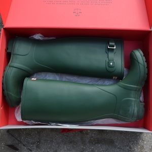 Hunter Rain Boots Green Original Tall
